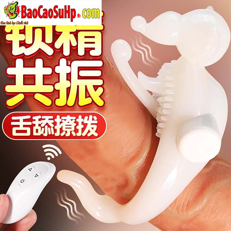 Vòng đeo dương vật Jiuuy Long War Elephan điều khiển từ xa silicon kích thích
