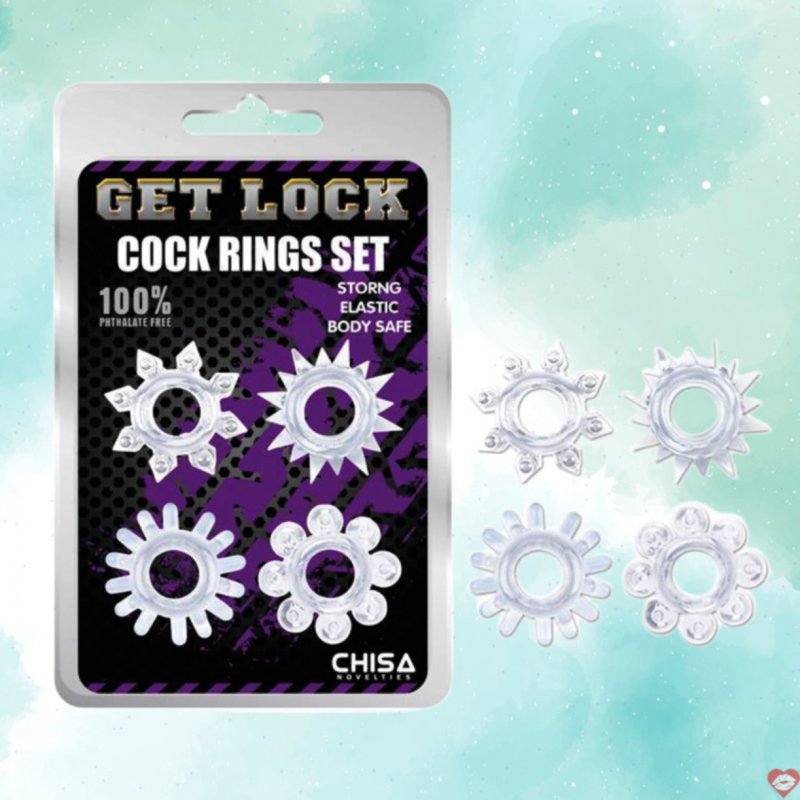 Bộ Vòng Silicon Gai - Bi Siêu Sướng - Get Lock