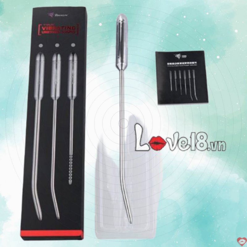 Thanh Rung Kích Thích Niệu Đạo Cao Cấp Đồ Chơi Gay Kim Loại 