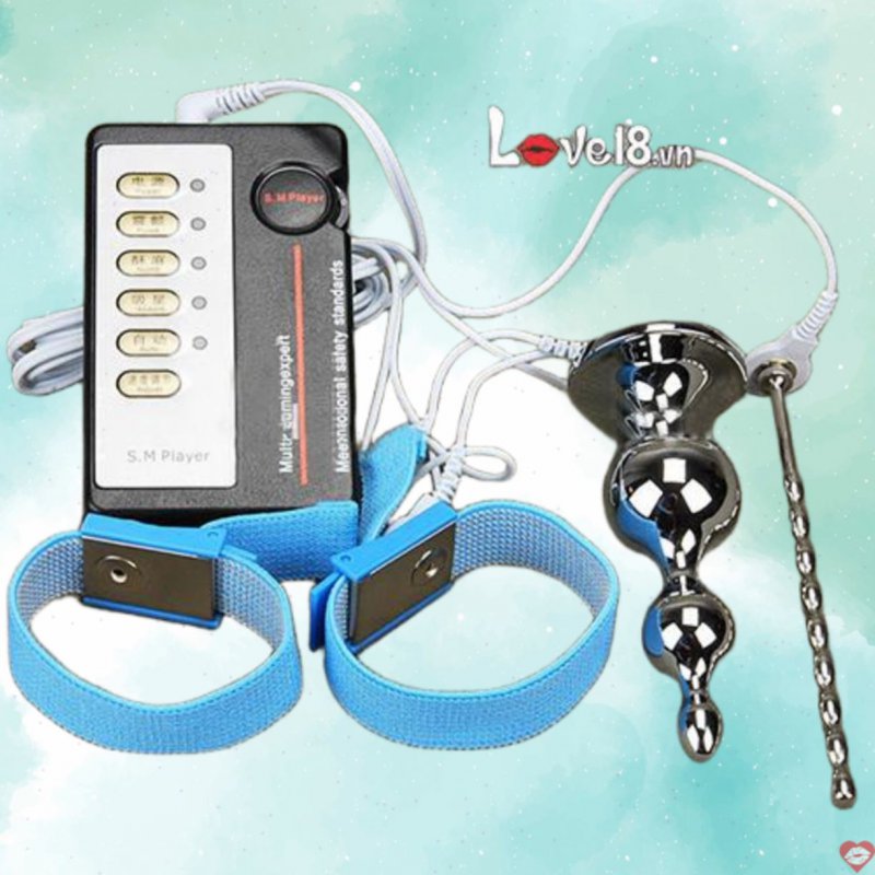 Bộ mát xa điện kim loại hậu môn, rung xung điện giải tỏa sinh lý nam 
