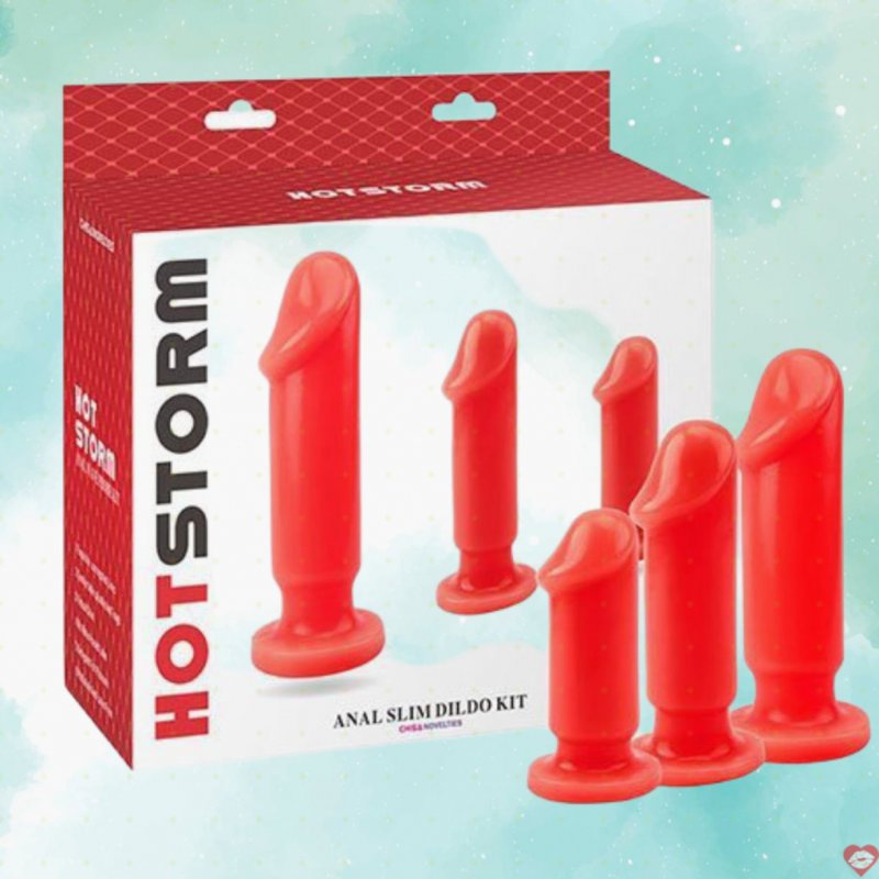 Bộ 3 dương vật silicon nhỏ gắn tường Hot Storm cho gay nam nữ 
