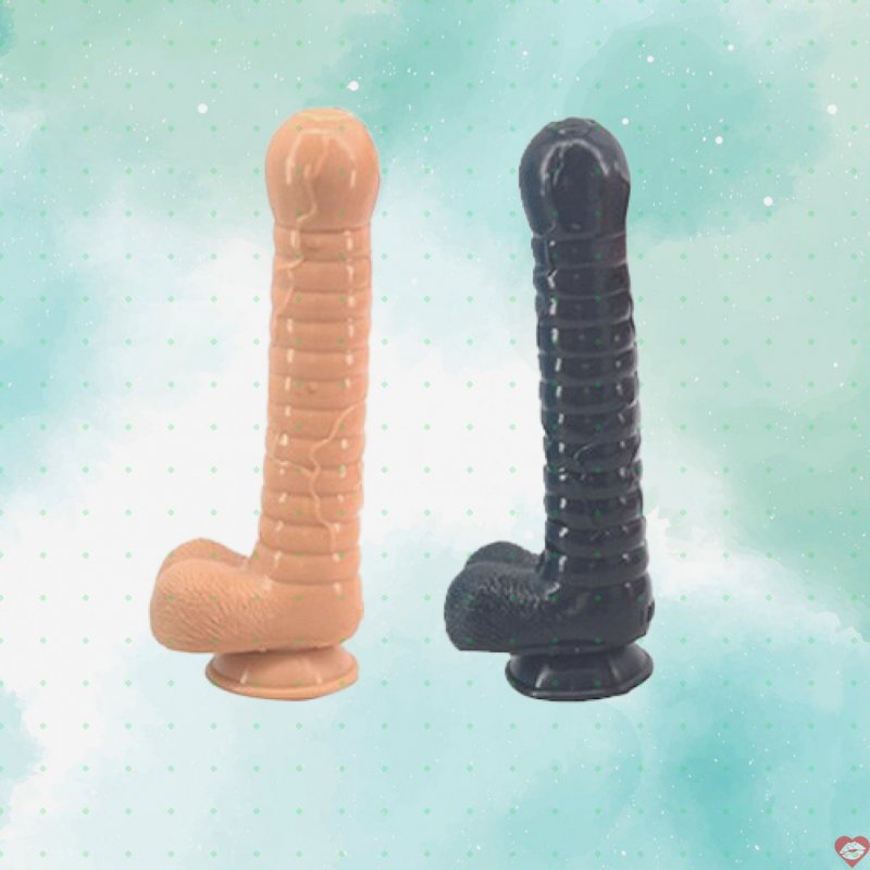 Dương vật giả bao quy đầu to khủng sillicon mềm mại massage điểm G 