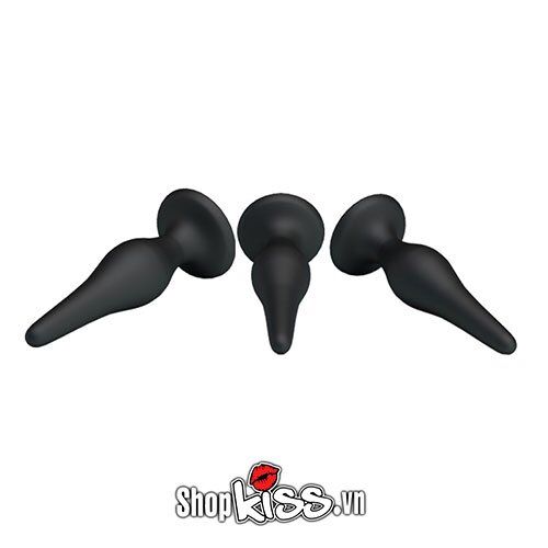 Bộ 3 phích hậu môn Prettylove mềm mại an toàn kích thích