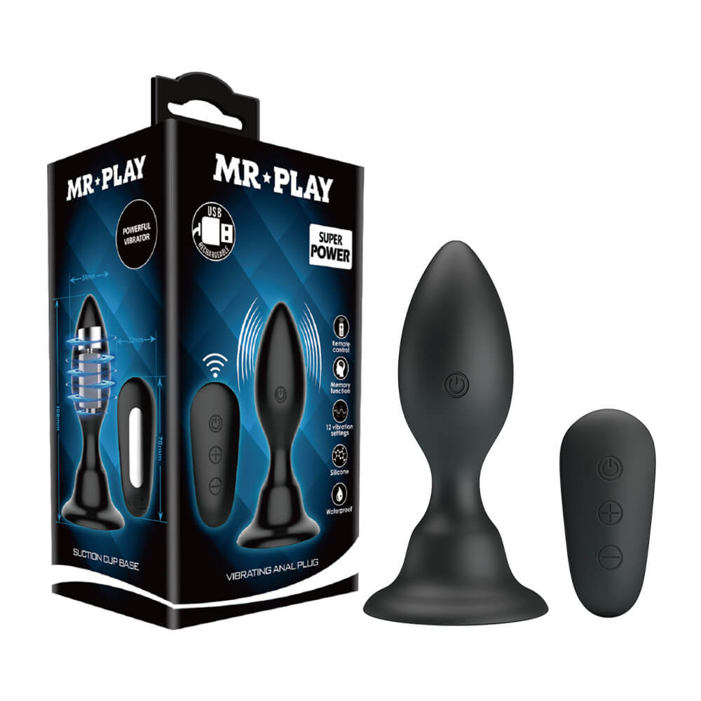 Trứng rung hậu môn Mr.Play Suction Cup Base 76W cao cấp