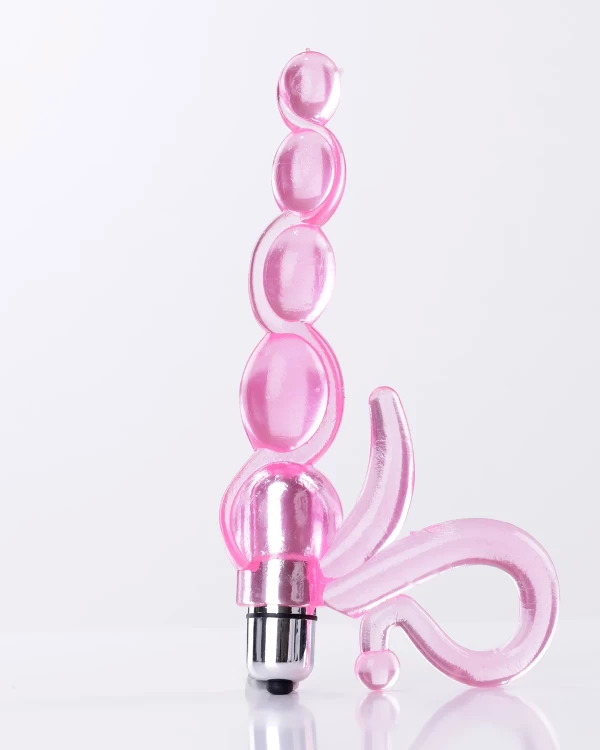 Đồ chơi hậu môn silicone mềm rung êm tăng hưng phấn chuỗi hạt độc đáo