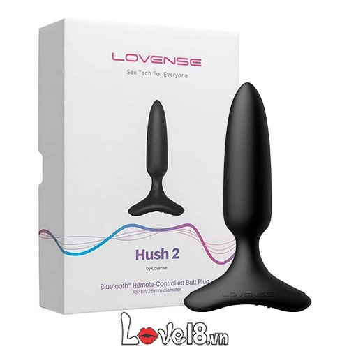 Lovense Hush 2 phích cắm rung hậu môn điều khiển app tiện lợi