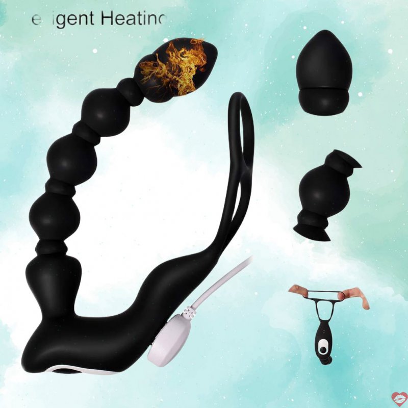 Cây rung đen body-safe quai đeo điều khiển từ xa