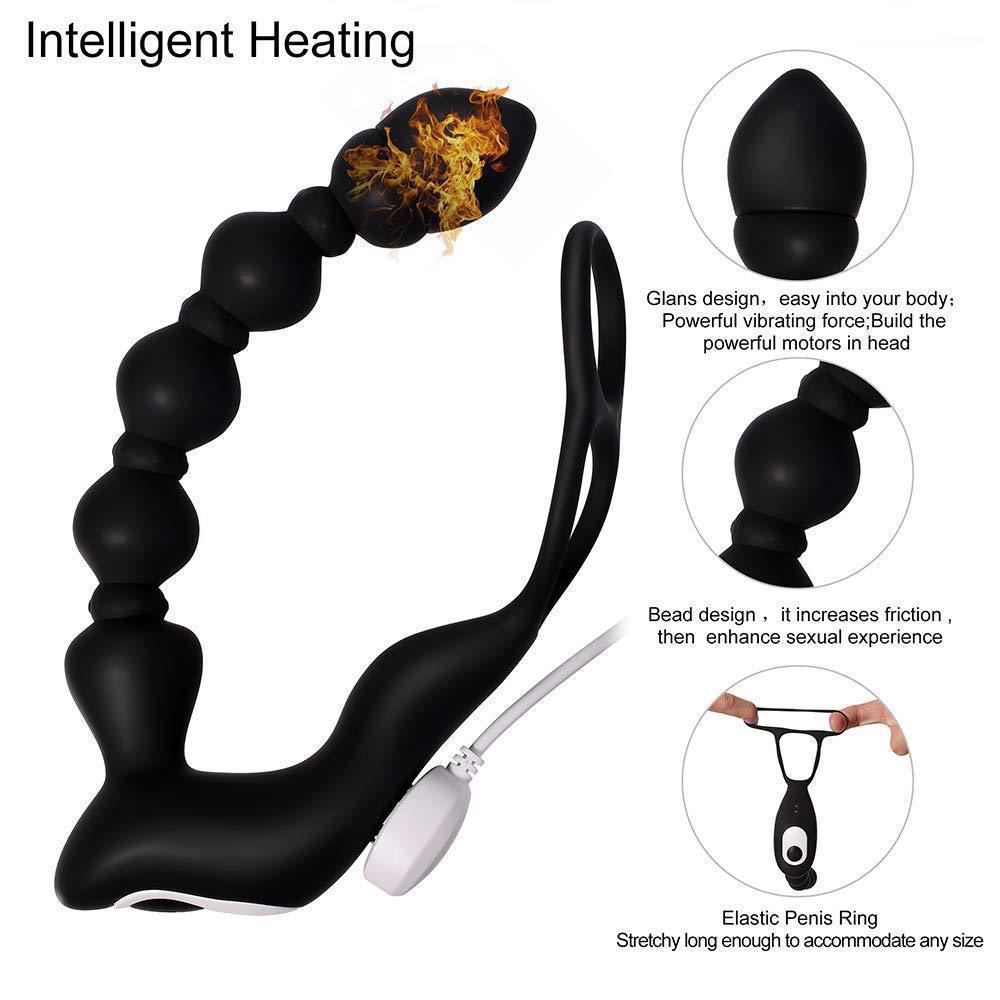 Cây rung body-safe đen quai đeo điều khiển từ xa 10 chế độ
