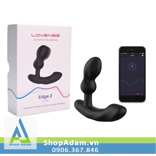 Lovense Edge 2 cao cấp máy massage hậu môn điều khiển app tiện lợi