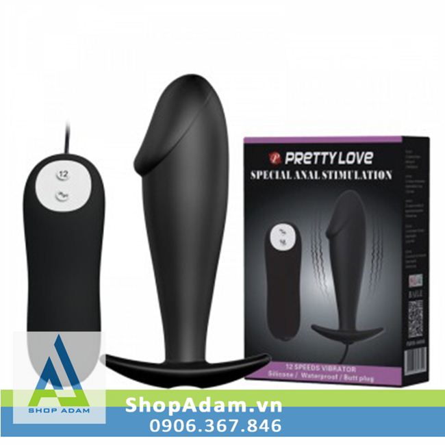 Dương vật mini Pretty Love 12 chế độ rung kích thích hậu môn cực đã
