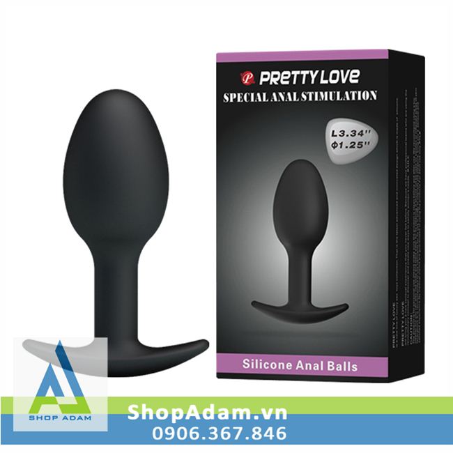 Butt Plug silicone lõi bi thép Pretty Love kích thích hậu môn mới lạ