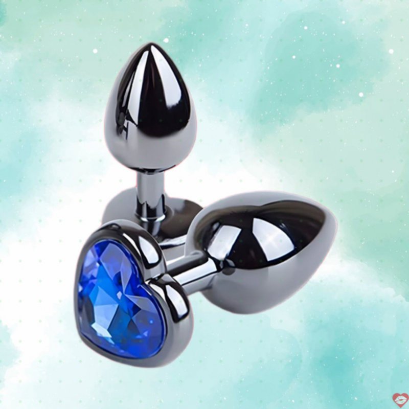 Phích cắm hậu môn Inox đế trái tim