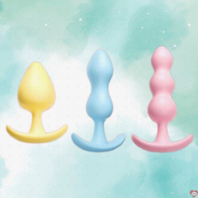 Set 3 cái butt plug hậu môn silicon