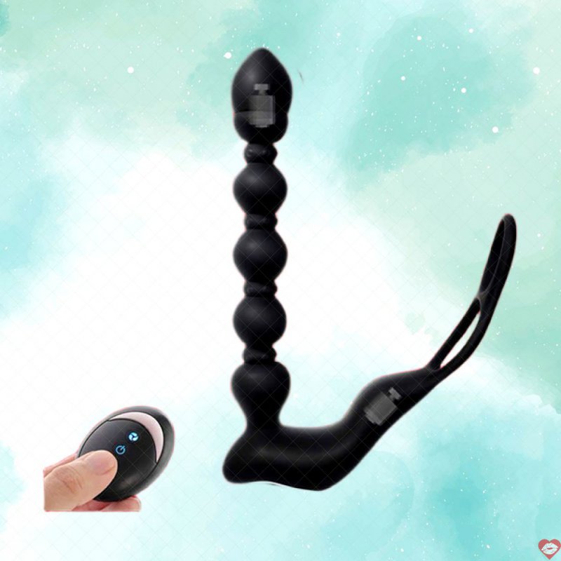 Máy rung hậu môn kiểu chuỗi hạt Body Safe điều khiển từ xa