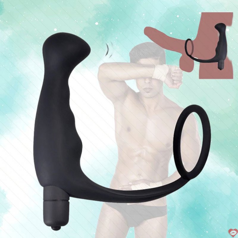 Máy rung massage hậu môn 10 tần số có quai đeo