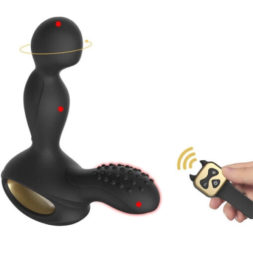 Máy rung hậu môn CAKO điều khiển từ xa 10m ấm nóng đa chế độ