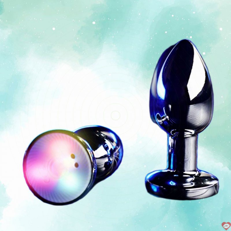 Thụt hậu môn rung đèn LED 7 màu Mizzzee Kerenza điều khiển từ xa