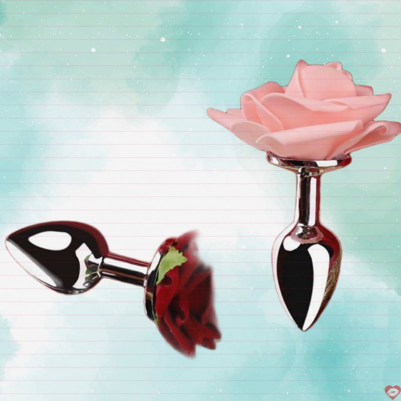 Phích cắm hậu môn INOX Mizzzee ROSE 3D đẹp bền bỉ.