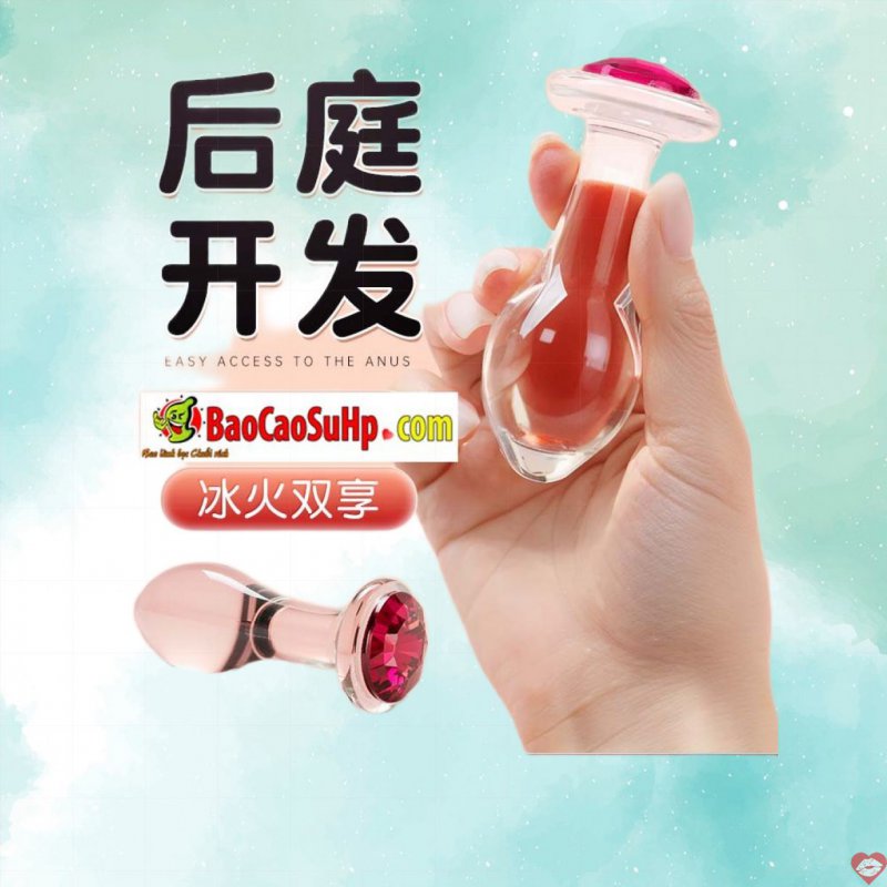 Thụt hậu môn và âm đạo 2in1 Thủy tinh nhỏ gọn Mizzzee TinyZZ
