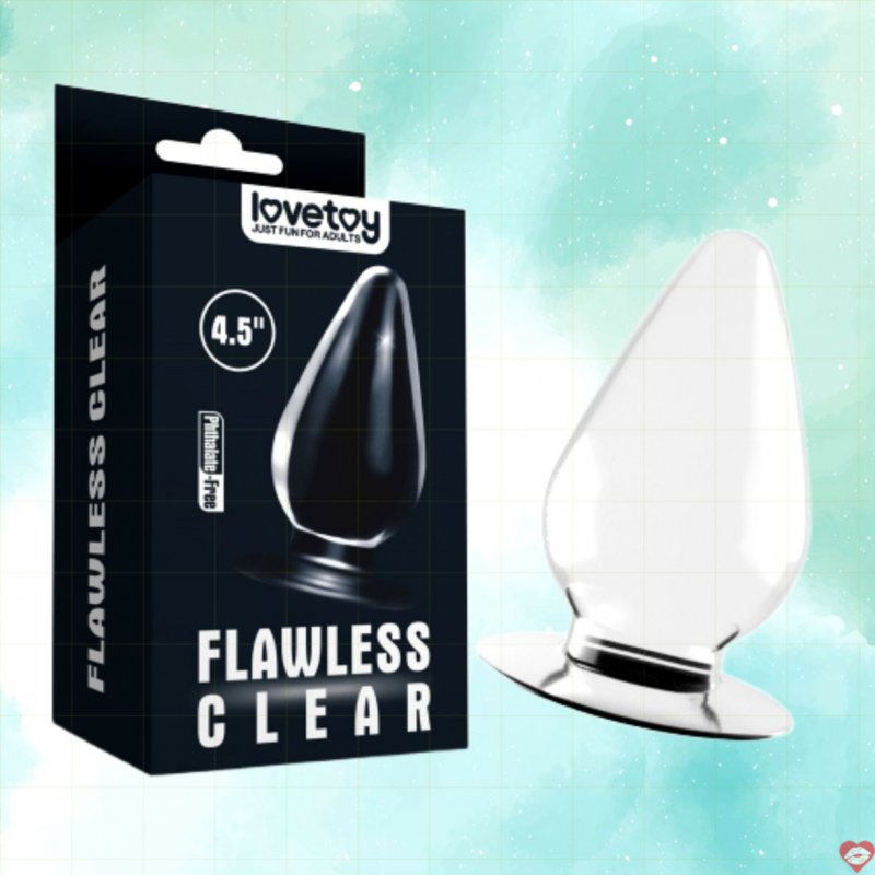 Phích Cắm Hậu Môn Silicon Trong Suốt Size Lớn - Siêu Mềm Lovetoy USA