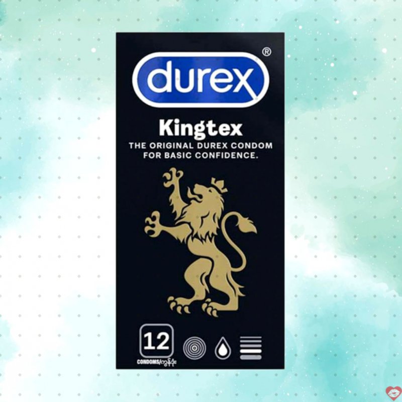 Bao cao su Durex Kingtex nhỏ gọn 49mm ôm sát an toàn 12 cái 