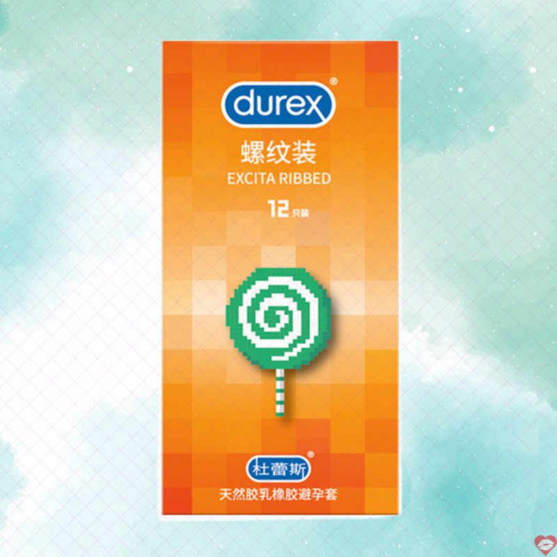 Bao cao su Durex Excita gân nổi hộp 12 cái khoái cảm vani 