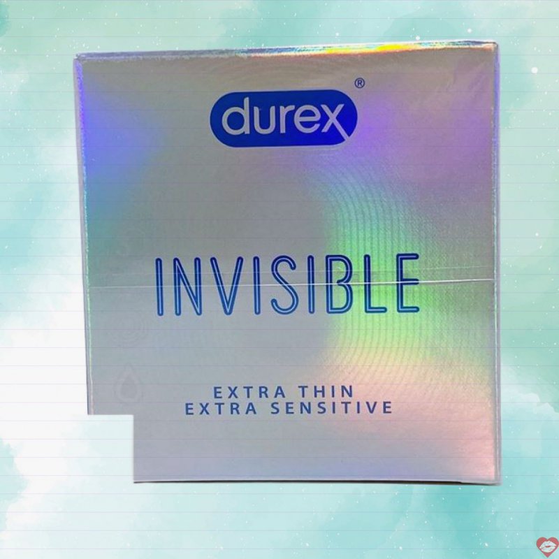 Bao cao su DUREX Invisible siêu mỏng an toàn trải nghiệm thăng hoa 