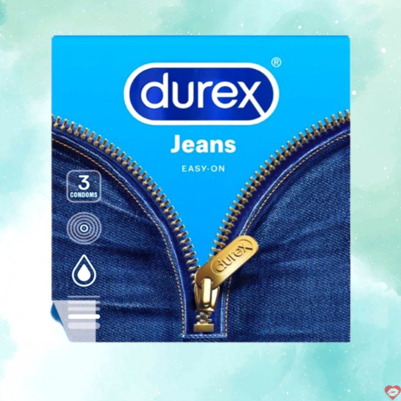 Durex Jeans Easy On bao cao su nhiều chất bôi trơn mềm mượt dễ đeo 