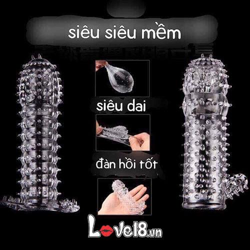 Bao Cao Su Đôn Siêu Gân Gai Bi Trong Suốt