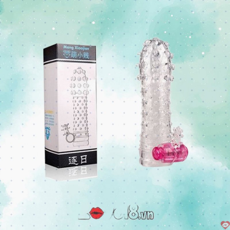 Bao đôn gai nhỏ có rung TPE cao cấp kích thích khoái cảm nam 