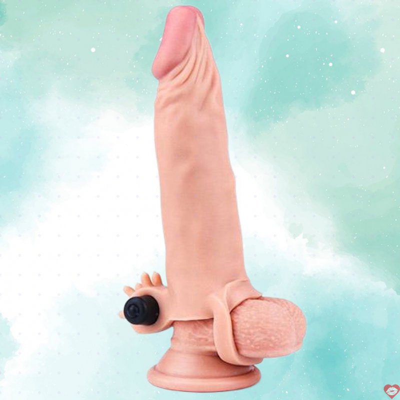 Bao đôn Lovetoy silicon rung gai tăng kích thước kéo dài thời gian quan hệ 