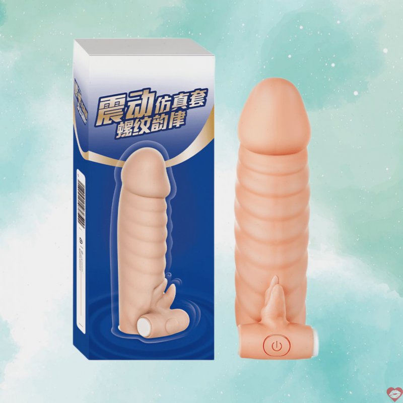 Bao cao su đôn rên rung Leten Thread Rhythm gân nổi kích thích tăng khoái cảm 