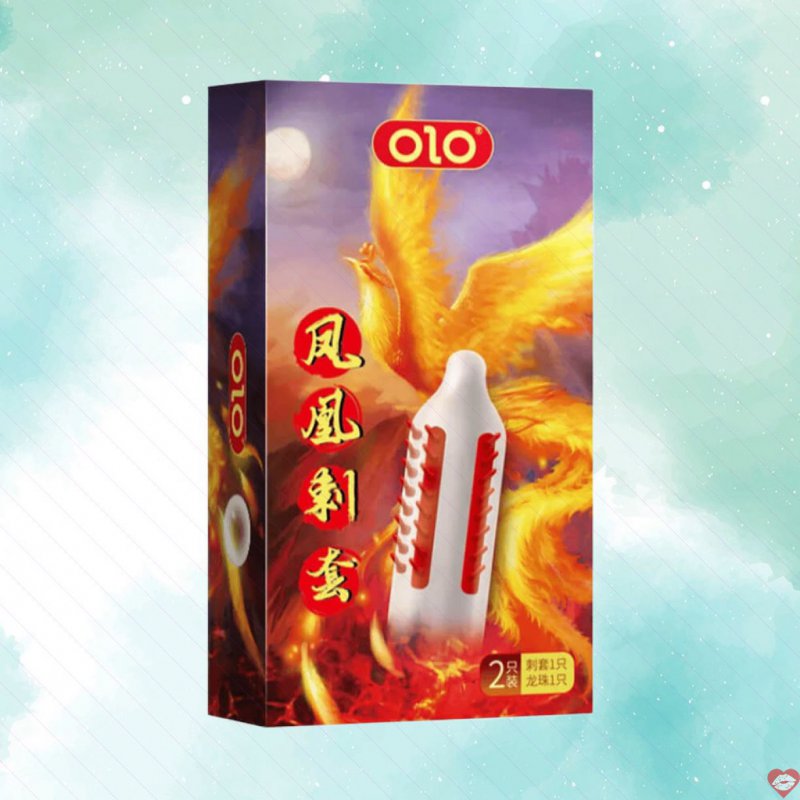 Bao cao su OLO Phượng Hoàng gai đứng, hộp 1 cái + 1 bi silicon tăng khoái cảm 