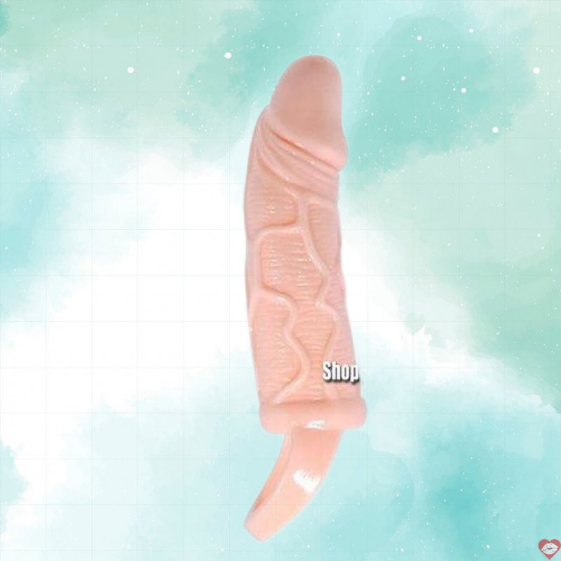 Bao đôn gân màu nude quai đeo tăng khoái cảm sextoy nam 