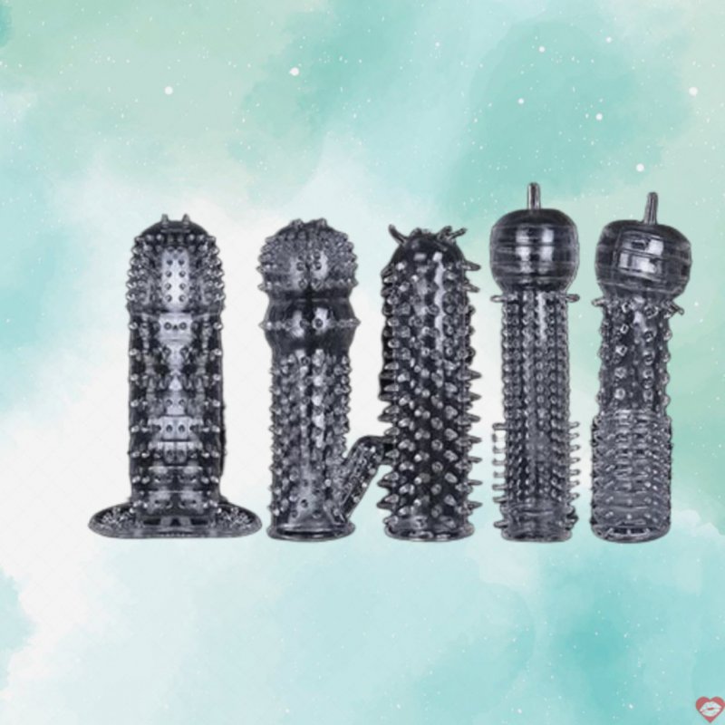 Combo bao đôn siêu gân gai bi 5 kiểu trong suốt kích thích cực đại 