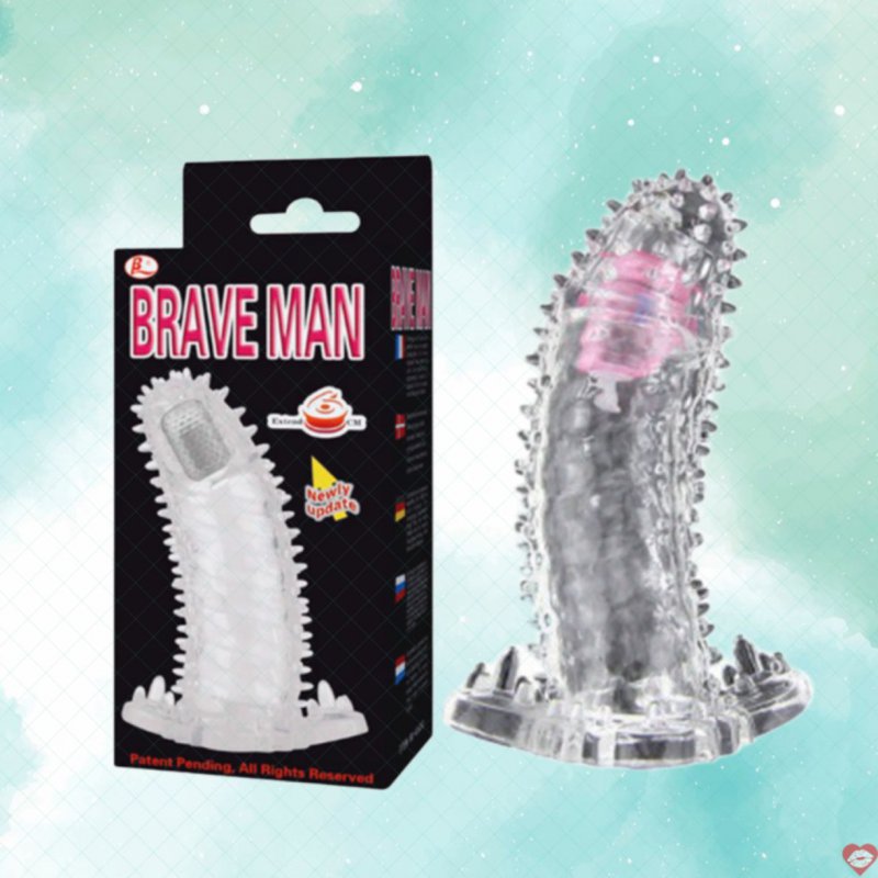 Bao cao su đôn dên rung đầu Baile Braveman siêu bền, kích thích, an toàn 