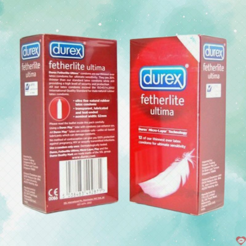 Bao cao su siêu mỏng thương hiệu Durex Fetherlite Ultima - SHP455
