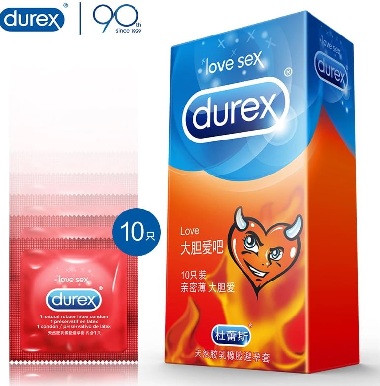 Bao cao su Durex siêu mỏng Love SHP492 an toàn thăng hoa