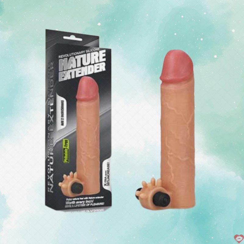 Bao đôn siêu mềm có rung Lovetoy Nature Extender