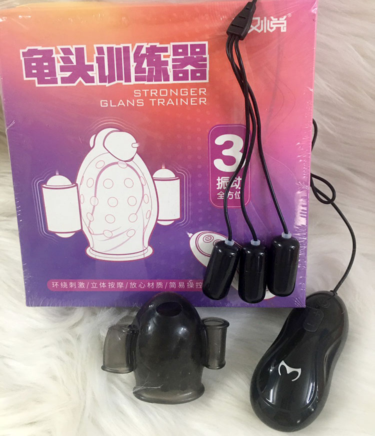 Bao Rung Quy Đầu 3 Mô Tơ Rung Pin Sạc Cực Phê Silicone TPE
