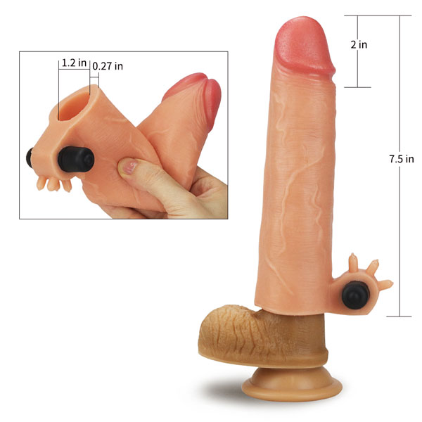 Bao cao su đôn dên Lovetoy Nature Extender cao cấp có rung siêu mềm