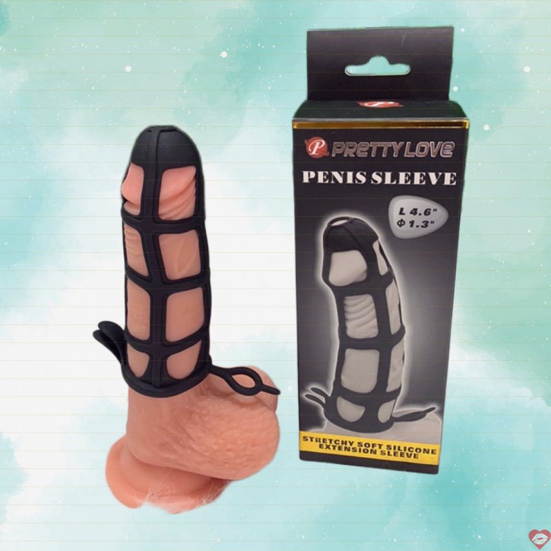 Bao Cao Su Đôn Silicon Lưới Mềm Mịn - Có Kèm Vòng Đeo Vào Trứng - Prettylove