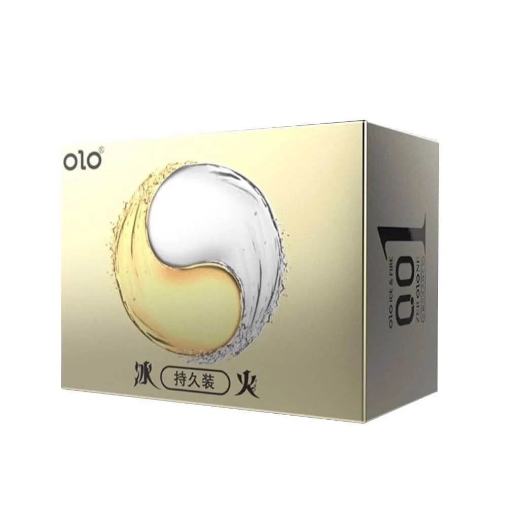 Bao cao su OLO 0.01 Lửa Băng - Siêu mỏng kéo dài thời gian - Hộp 10 cái