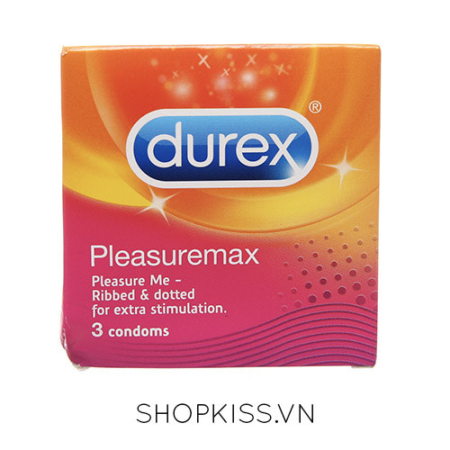Bao cao su gân gai Durex Pleasuremax chính hãng