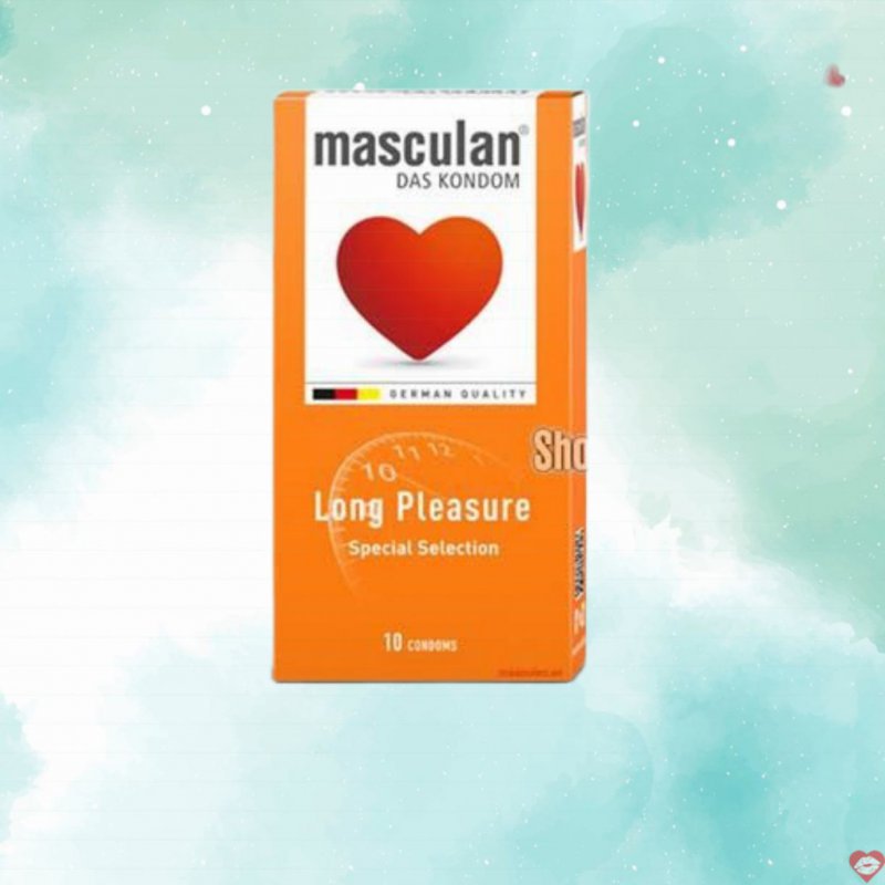 Bao cao su kéo dài Masculan Đức siêu bền gel bôi trơn nhiều 