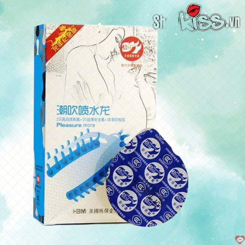 Bao Cao Su Gai Râu Bi Tự Nhiên Mềm Mại Tăng Khoái Cảm 