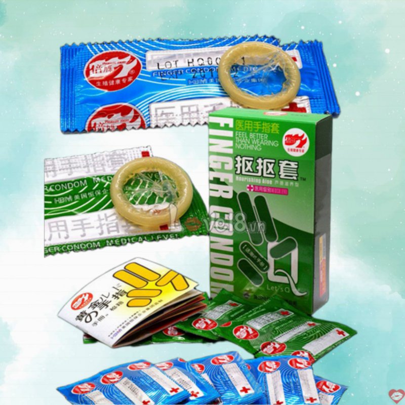 Bao Cao Su Đeo Ngón Tay Siêu Mỏng Nhật Bản CD13 Truyền Nhiệt Tốt, An Toàn 