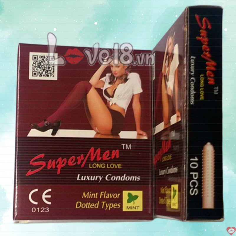 Bao cao su Super Men kéo dài thời gian có gai an toàn giá tốt 
