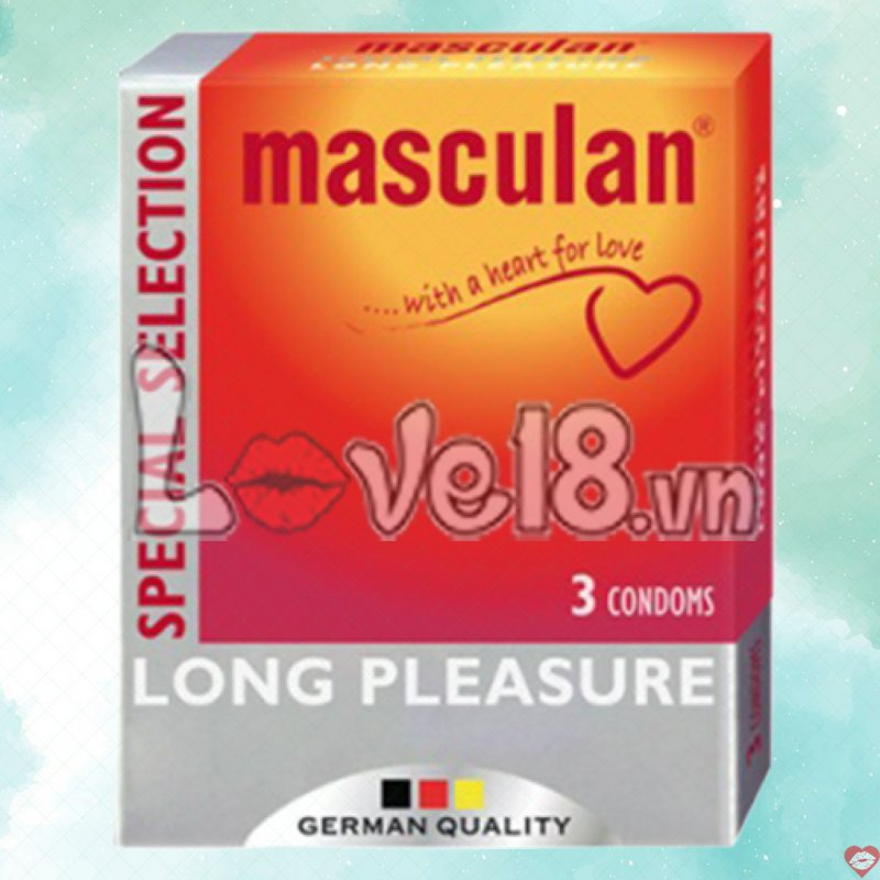 Bao Cao Su Kéo Dài Masculan Hộp 3 Cái Siêu Bền An Toàn 