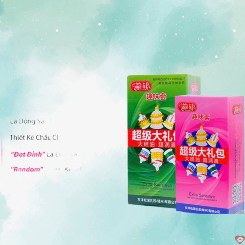 Bao cao su gai bi 6in1 tăng khoái cảm nhanh chóng, hộp 6 cái 